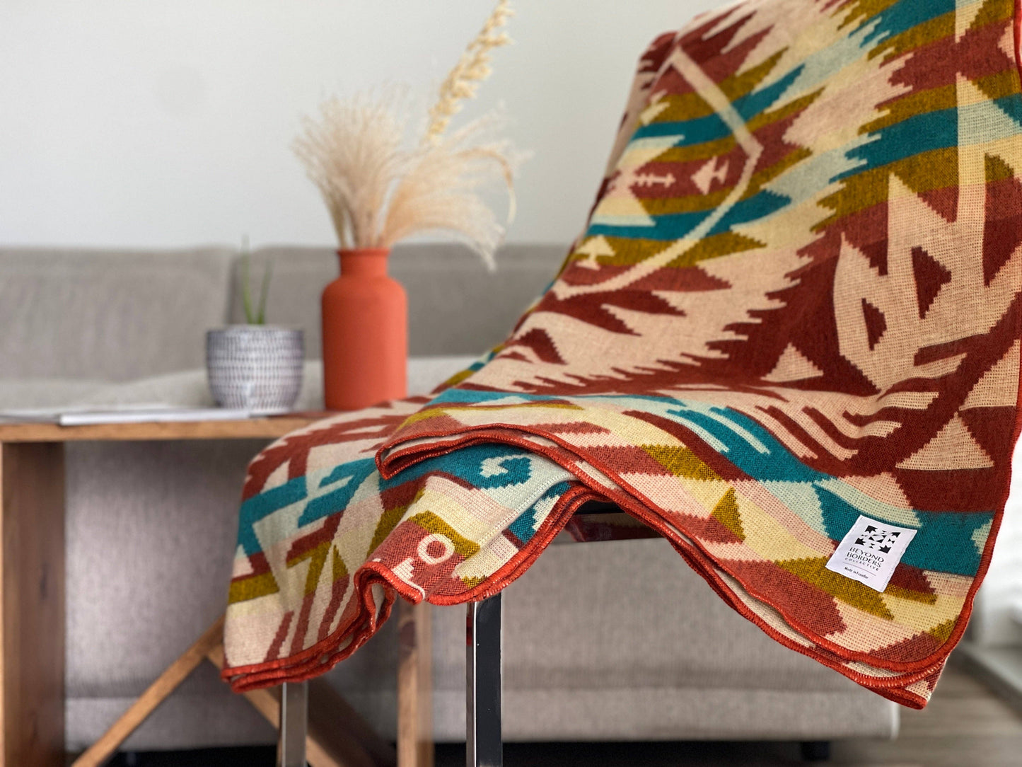 Canoa Blanket | Terracotta Sunrise