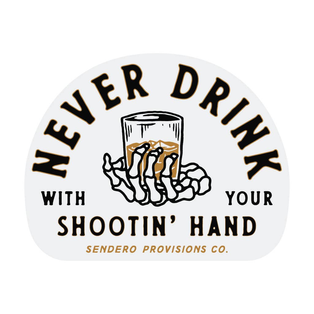 Shootin' Hand Sticker