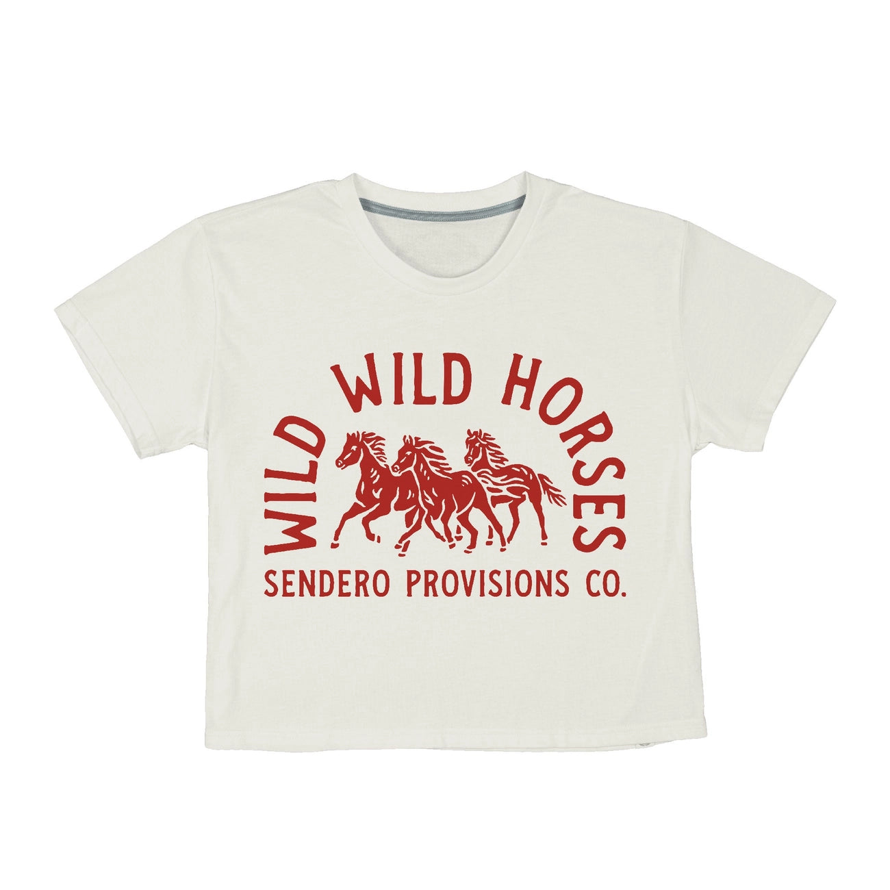 Wild Wild Horses Crop Tee