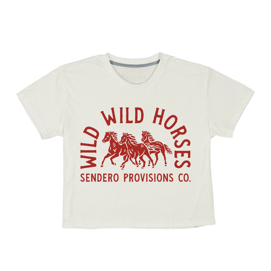 Wild Wild Horses Crop Tee