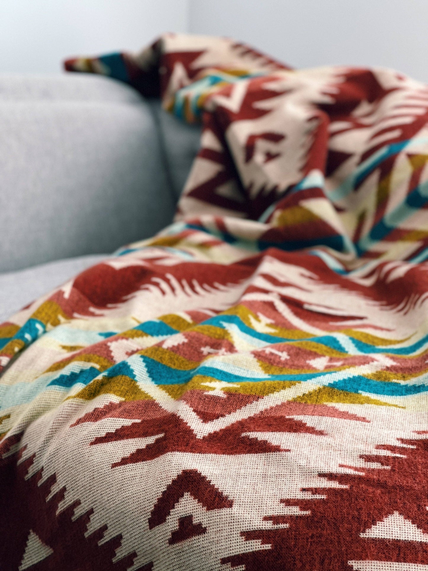 Canoa Blanket | Terracotta Sunrise